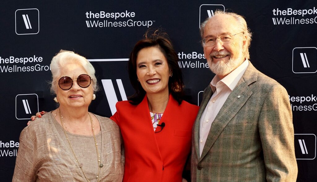 James and Louise Temerty with Dr. Elaine Chin at 1 Yorkville Avenue, Toronto